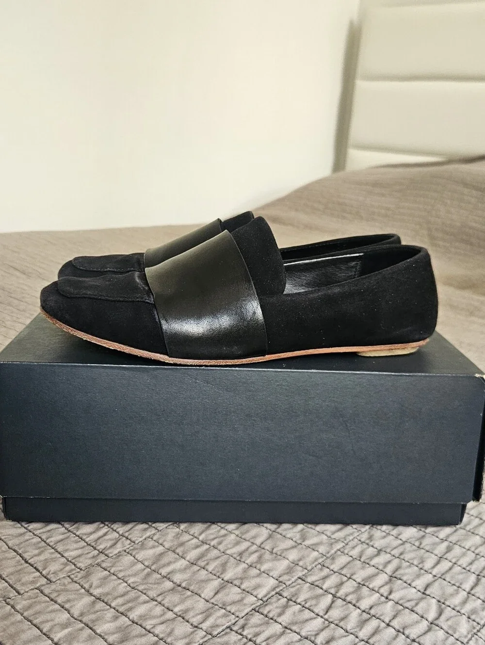 Clarks Black Suede - Margot Loafer